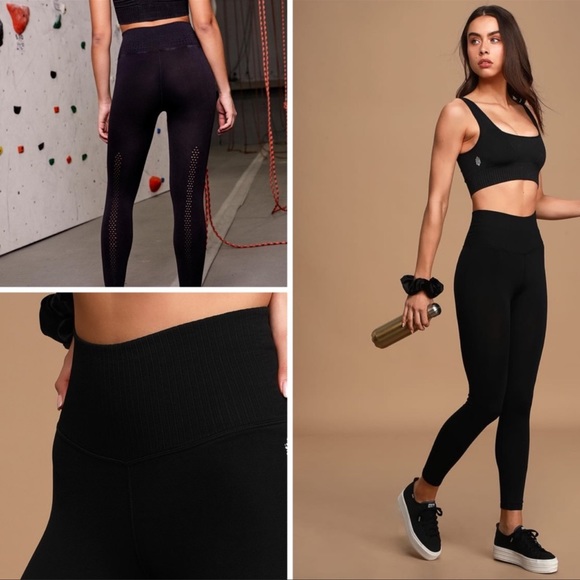 Free People Good Karma leggings Rainforest Blue M/L - Picture 5 of 5